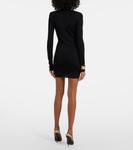 Вязаное мини-платье Saint Laurent, Noir - фото 3