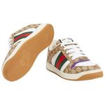 Скринер Кроссовки 'Бежево-Фиолетовый' GUCCI, Коричневый - фото 5