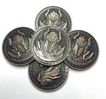 Набор линеек из 12 металлических монет RGFK - фото 5