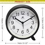 Круглый будильник Infinity Instruments 5,75 дюйма, черный - фото 7