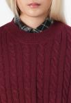 Джемпер ONLY ONLBIRTIE SHORT CABLE O NECK, Dark Red - фото 6
