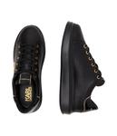 Кеды мужские Karl Lagerfeld кожаные на толстой подошве, черный - фото 4