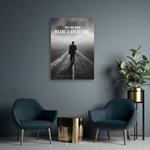 Картина арт-принт KUNSTLOFT Long Road, серый - фото 2