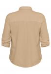 Блуза Kaffe Curve Button-down blouse, Classic Sand/Sand - фото 6