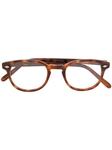Lesca очки в черепаховой оправе, коричневый - фото
