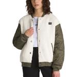 Куртка (WMNS) Vans Kasia Bomber Jacket 'Grape Leaf', белый - фото 4