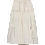 Юбка из понже PRADA, белый - фото