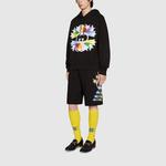 Шорты хлопковые Gucci Interlocking G Star Flash Print, черный - фото 2