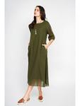 Платье до колена ASSUILI, хаки - фото 2