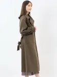 Тренч Mfeditorial, цвет 35 Dark Brown - фото 4