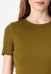 Футболка TOM TAILOR DENIM Basic T-shirt, Warm Moss Green/Green - фото 6