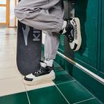 ERKE KIDS Детские скейтбординг кроссовки black white - фото 8