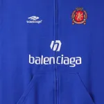 Лого худи Balenciaga, синий - фото 4