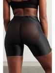 Шорты из моделирующей сетки и эластичного атласа Spanx, черный - фото 3