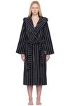 Терри халат с капюшоном Tekla, цвет antwerp stripes - фото