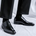 WEISHIBANGWEI Мужские туфли для увеличения роста черные, цвет Black Height Increasing - фото 6