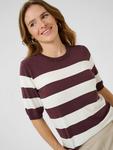 Lizza джемпер с полосками из трикотажа KAFFE, Brown/Multi - фото 4