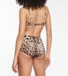 Лиф бикини с леопардовым принтом DOLCE&GABBANA, бежевый - фото 3