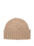 Кашемировая шапка бини в рубчик Kangra, коричневый - фото 2