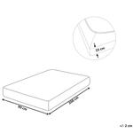 Простыня Beliani светло-голубой, 90/200 см - фото 4