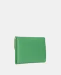 Трехсекционный кожаный кошелек Calvin Klein, зеленый - фото 2