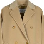 Дабл-брастед пальто Icon MaxMara, бежевое - фото 5