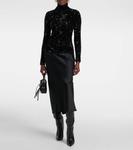 Топ с пайетками Xu Zhi, черный - фото 2