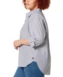 Рубашка Amanda Plus Size Gloria Vanderbilt, синий - фото 3