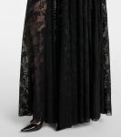 Платье Cayla Norma Kamali, Black Stretch Lace/Nude - фото 6