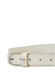 Женский ремень Ck Metal Loop Round Buckle 2.5 K60K613147 Calvin Klein, белый - фото 3