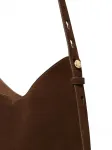 Сумка-тоут Romy из замши Tory Burch, коричневый - фото 4
