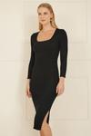 Вязаное платье Yumi, черный - фото 2