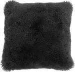 Подушка Square Sheepskin темно-серая J-Line - фото