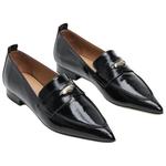 Лоферы женские черные Flattered - фото 3