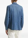 Джинсовая рубашка с длинными рукавами Peserico, синий - фото 2