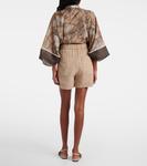 Хлопковые бермуды Brunello Cucinelli, Coffee Cream - фото 3