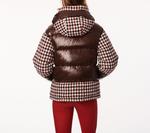 Твидовый пуховик Bernardo, цвет brown plaid - фото 2