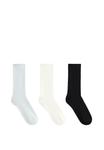 Носки OYSHO 3 PAIRS OF CLASSIC POLYAMIDE BLEND, Black - фото 4