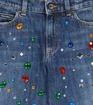 Украшенные джинсы Dolce&Gabbana, синий - фото 3