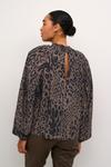 Блузка Kaffe Blouse Jemma, коричневый - фото 4