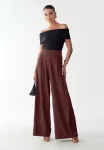 Брюки чарлы Willa, Burgundy - фото 2