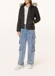 Пуховик со съемным искусственным мехом TOMMY JEANS, черный - фото 2
