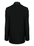 Однобортный блейзер с лацканами-шалькой Antonelli, черный - фото 2