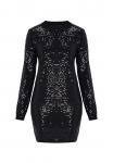 Faina Вязаное платье 'Festive' в черном цвете - фото