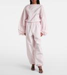 Боди из воздушного шелка Alaïa, Rose Pale - фото 2