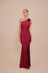Платье WAL G. DARLENE ONE SHOULDER MAXI, Plum/Purple - фото
