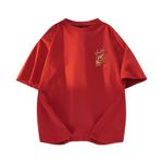 Футболка унисекс Cotton, красный - фото 22