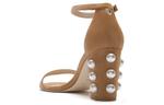 SW Strap Sandals 8cm Женские Коричневые Stuart Weitzman - фото 4