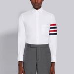 Рубашка в полоску 4-Bar THOM BROWNE, белый - фото 4
