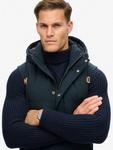 Эверест утепленная жилетка с капюшоном Superdry, Eclipse Navy - фото 4